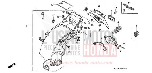 REAR FENDER ST1100AS de 1995